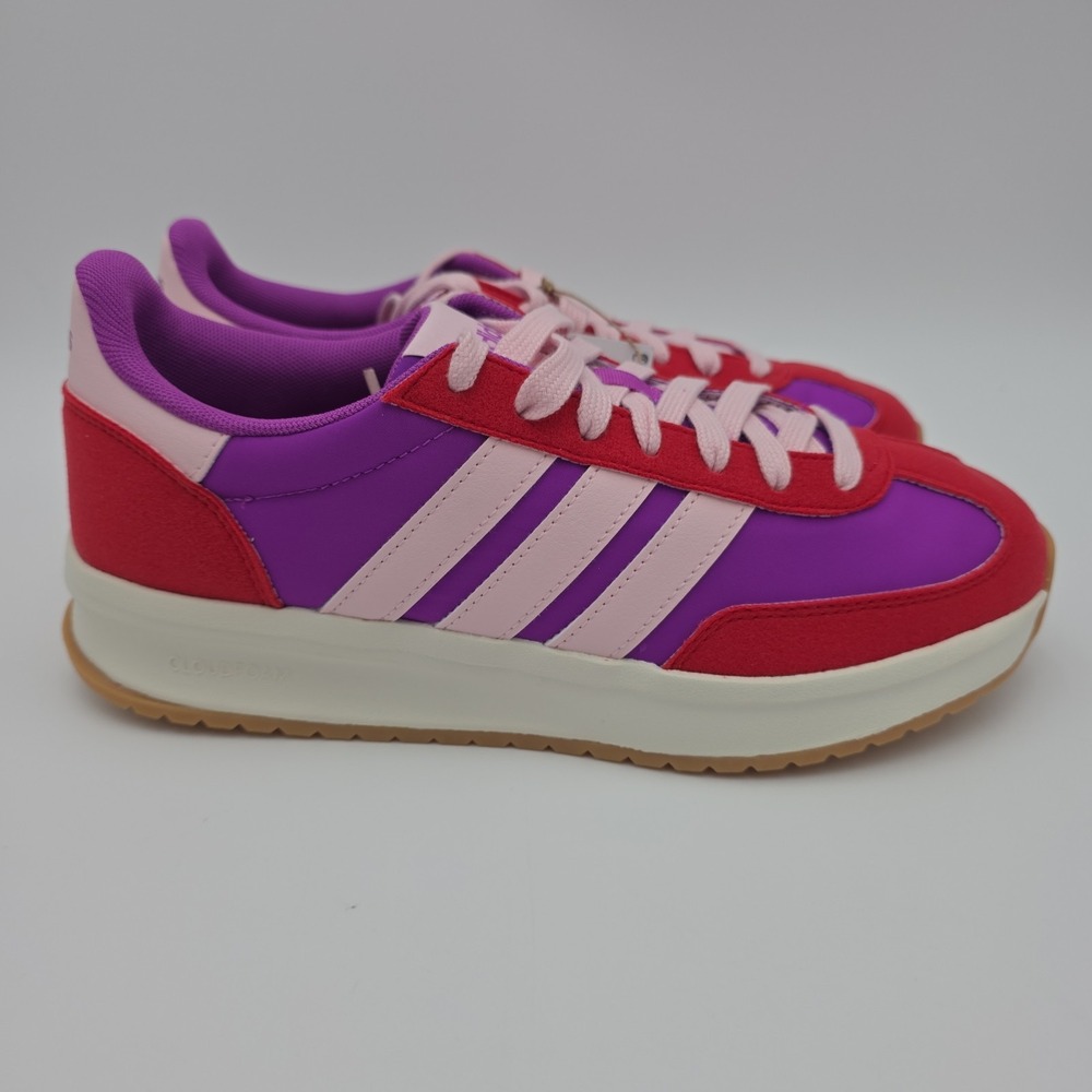 adidas Run 70s 2.0 J Unisex Kids Sneakers Purple/Red/Pink US 7 (JQ9591)